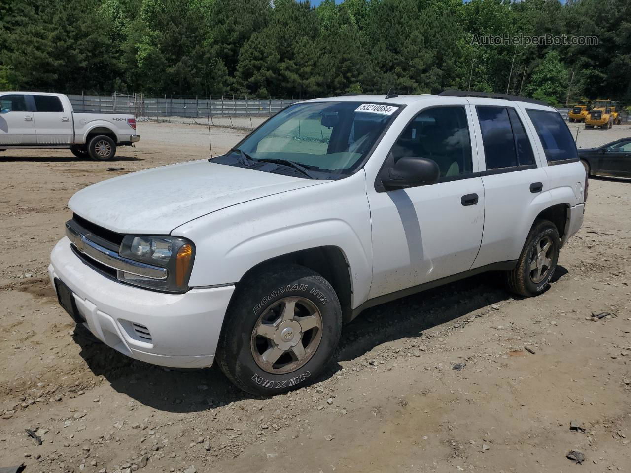 2006 Chevrolet Trailblazer Ls White vin: 1GNDS13S662120484