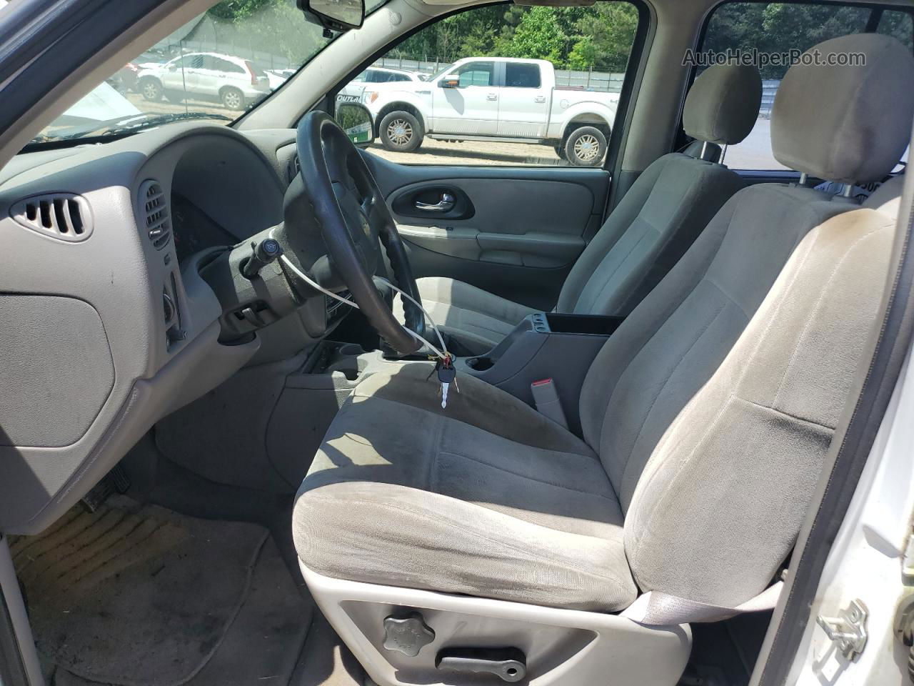 2006 Chevrolet Trailblazer Ls White vin: 1GNDS13S662120484