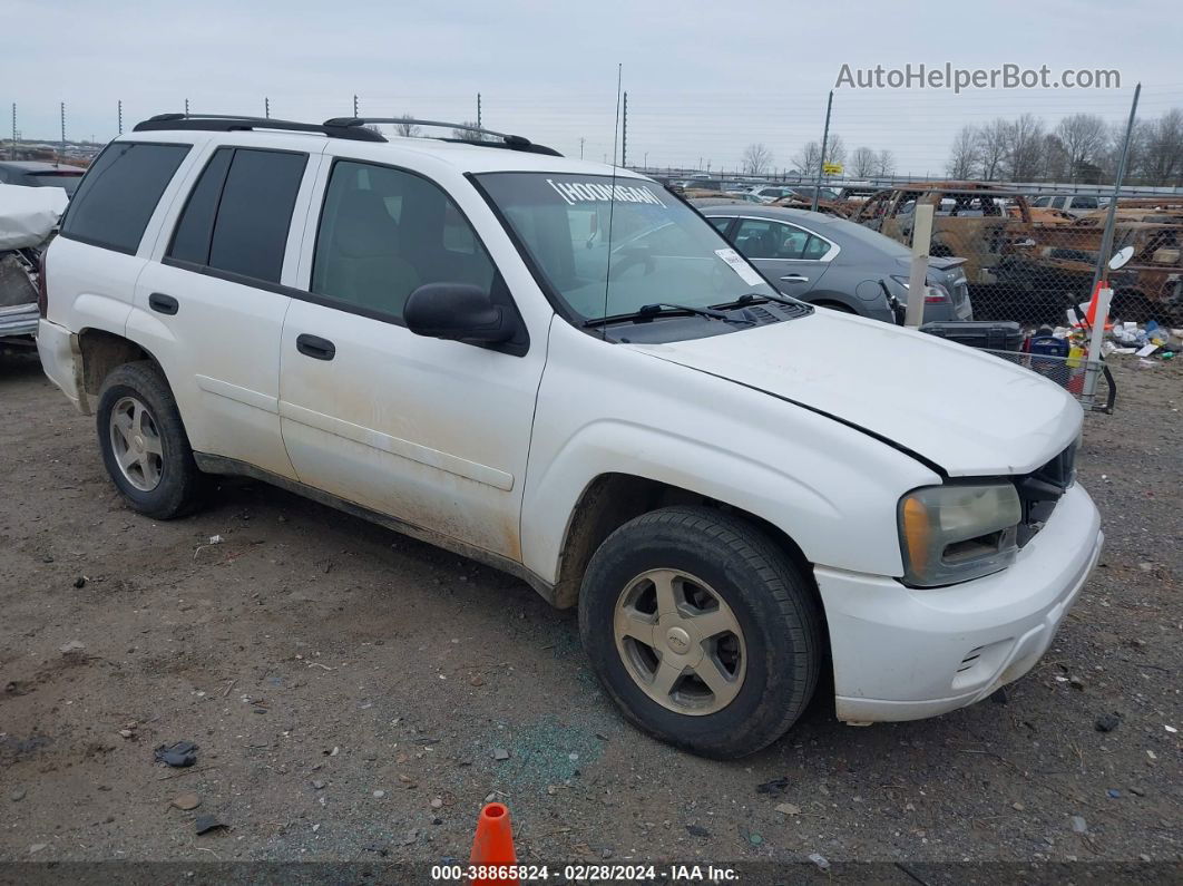 2006 Chevrolet Trailblazer Ls White vin: 1GNDS13S662305179