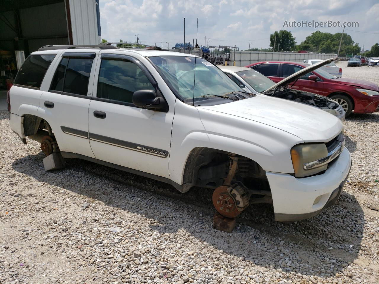 2002 Chevrolet Trailblazer  White vin: 1GNDS13S722331462