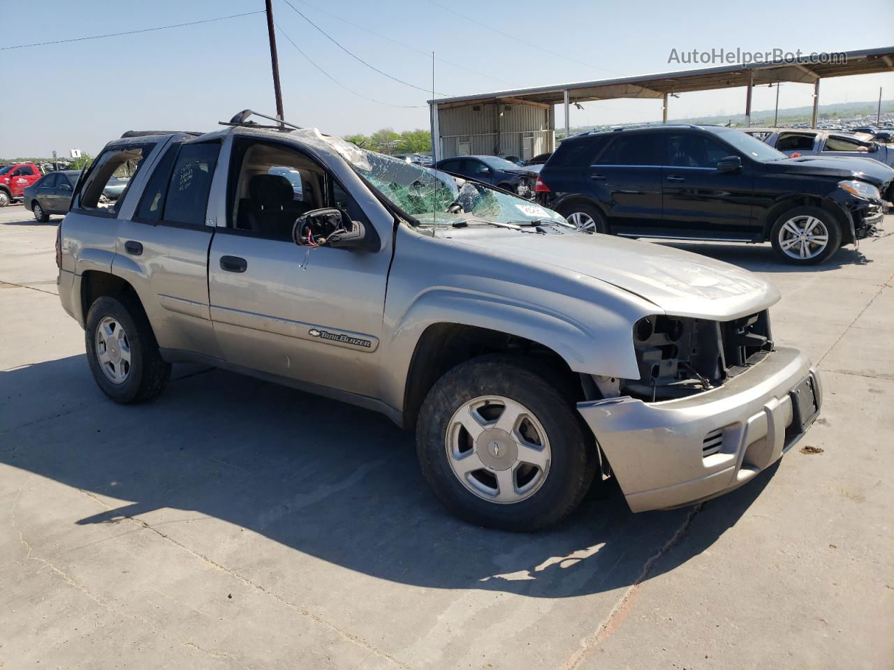 2002 Chevrolet Trailblazer  Бежевый vin: 1GNDS13S722386817