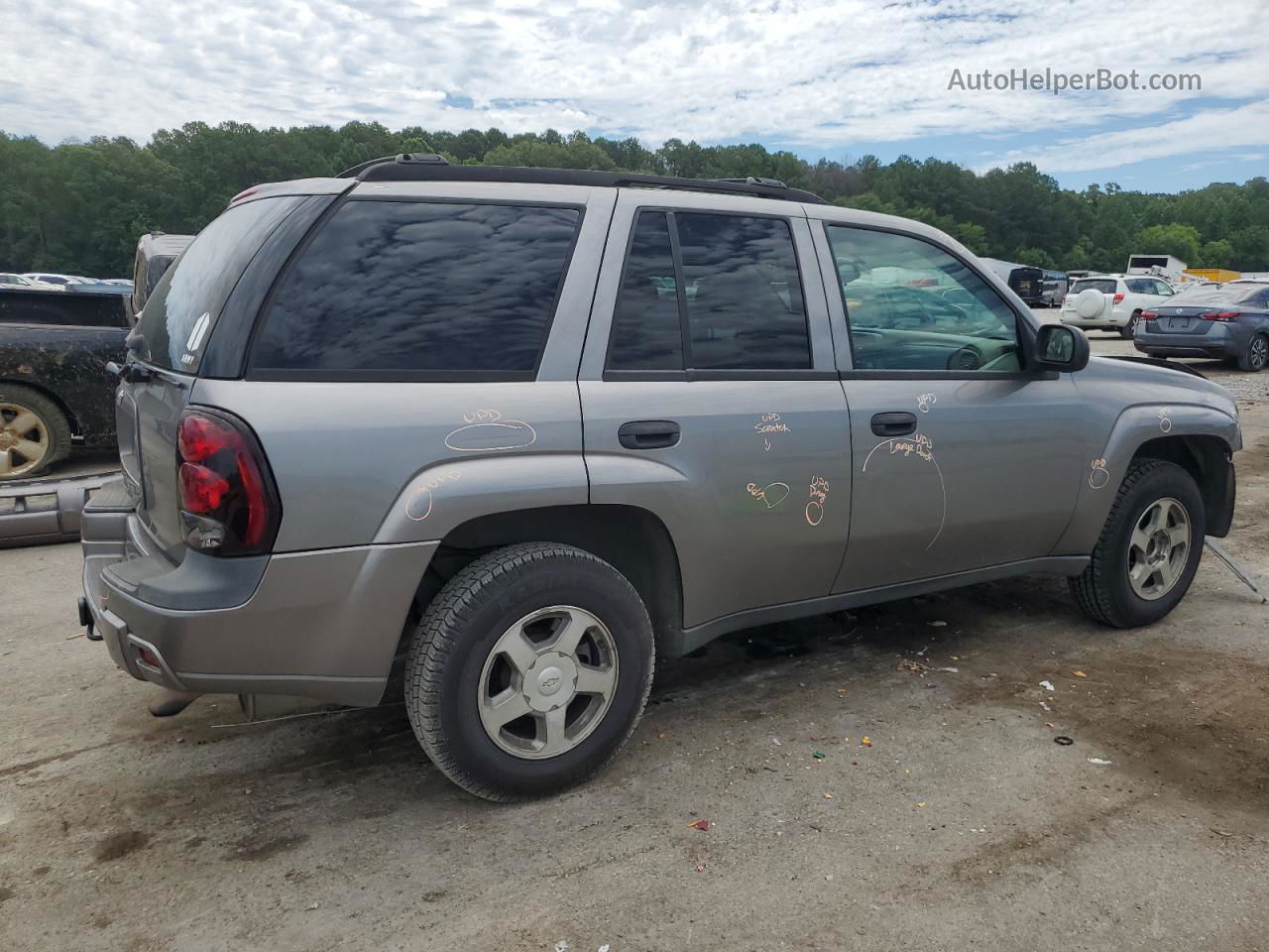 2006 Chevrolet Trailblazer Ls Silver vin: 1GNDS13S762115987