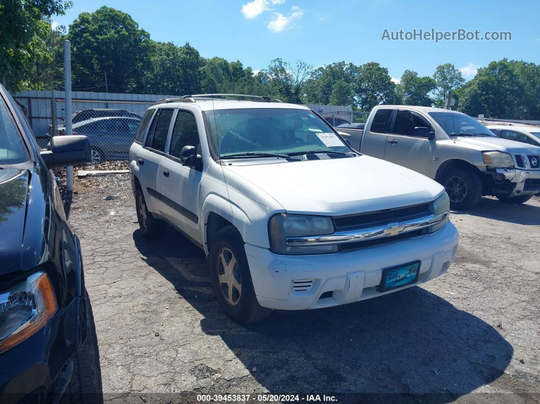 2006 Chevrolet Trailblazer Ls White vin: 1GNDS13S762116900