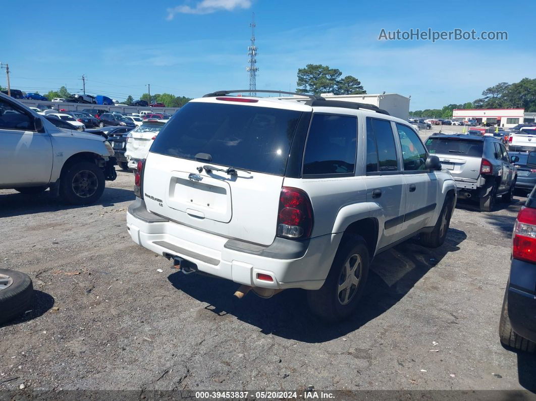 2006 Chevrolet Trailblazer Ls White vin: 1GNDS13S762116900