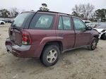 2006 Chevrolet Trailblazer Ls Burgundy vin: 1GNDS13S862188947