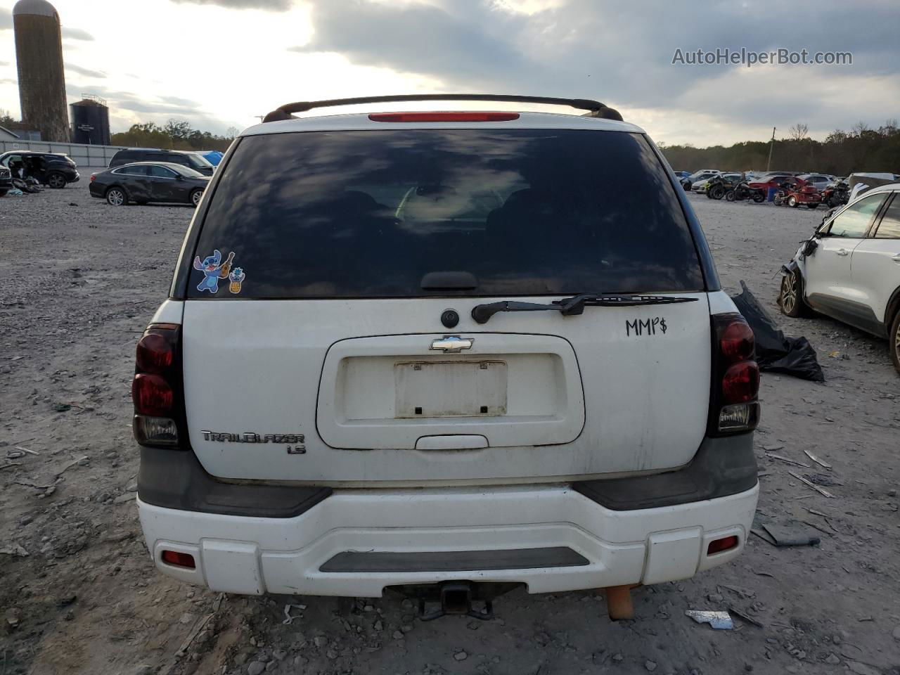 2006 Chevrolet Trailblazer Ls White vin: 1GNDS13S862298512