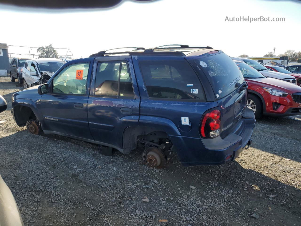 2002 Chevrolet Trailblazer  Blue vin: 1GNDS13S922523644