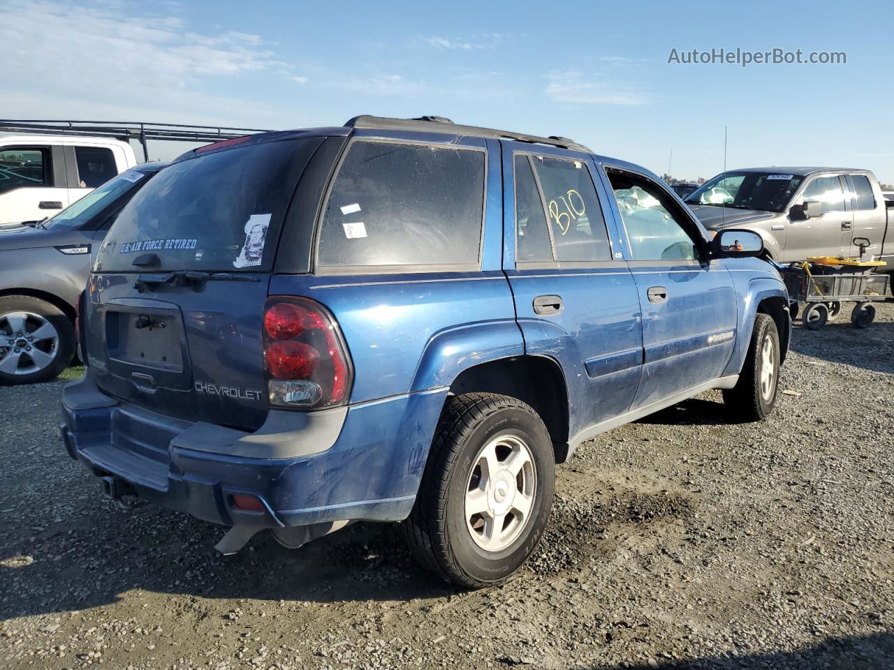 2002 Chevrolet Trailblazer  Blue vin: 1GNDS13S922523644