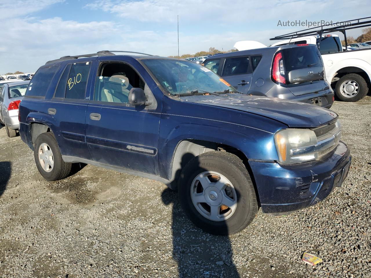 2002 Chevrolet Trailblazer  Blue vin: 1GNDS13S922523644