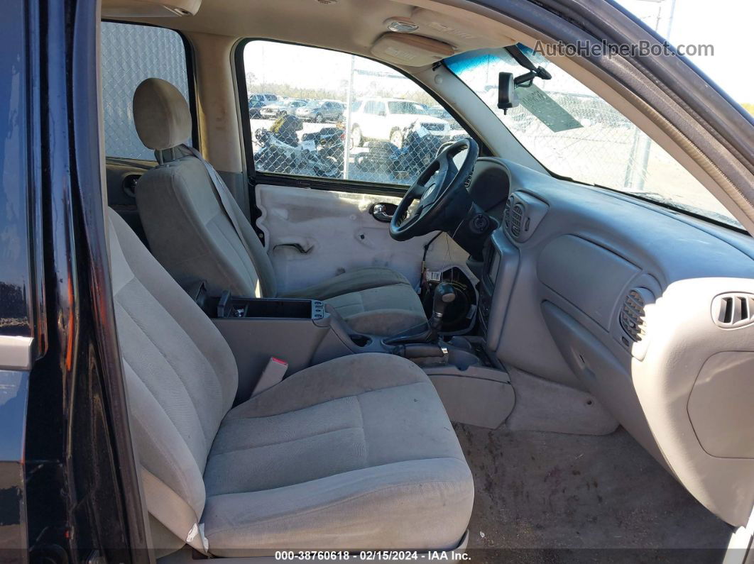 2006 Chevrolet Trailblazer Ls Black vin: 1GNDS13S962146917