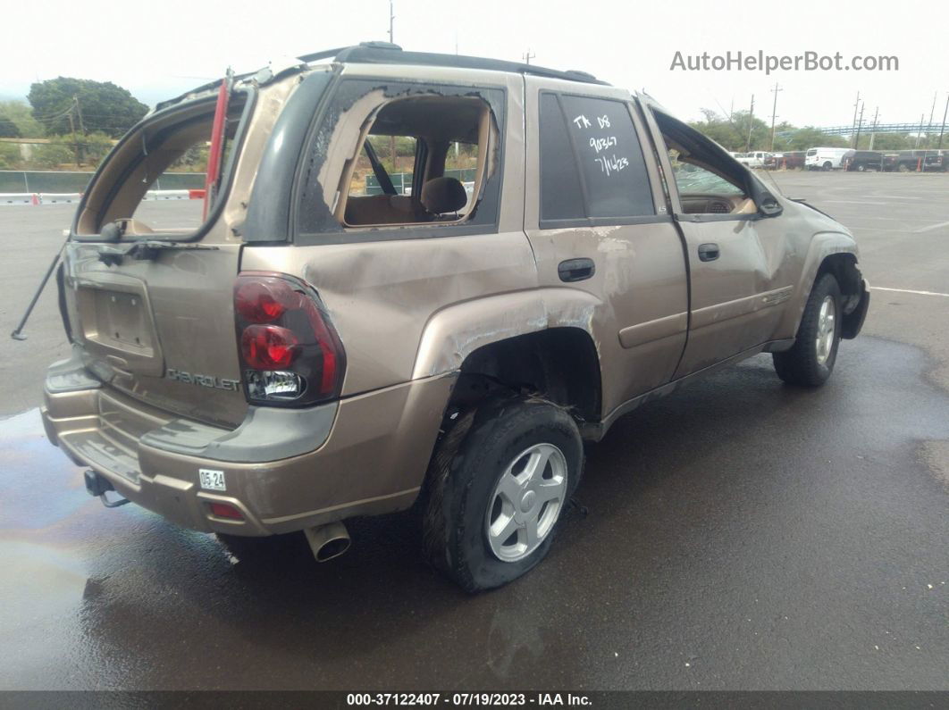 2002 Chevrolet Trailblazer Ls Золотой vin: 1GNDS13SX22474020