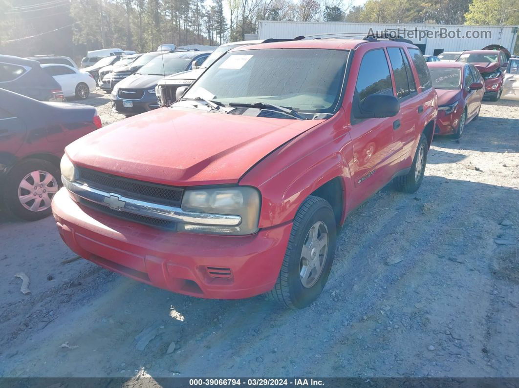 2002 Chevrolet Trailblazer Ls Red vin: 1GNDS13SX22492128