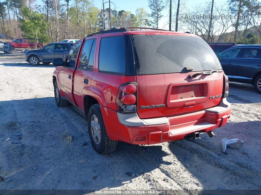 2002 Chevrolet Trailblazer Ls Red vin: 1GNDS13SX22492128