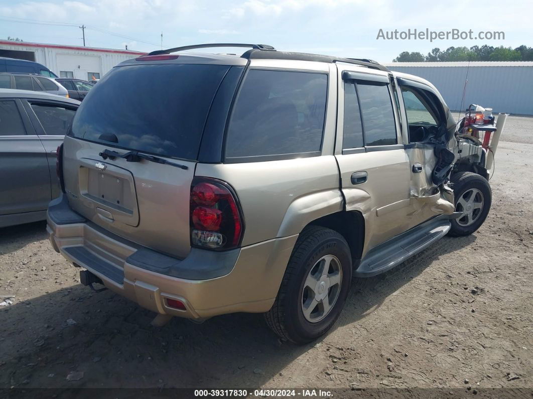 2006 Chevrolet Trailblazer Ls Золотой vin: 1GNDS13SX62153360