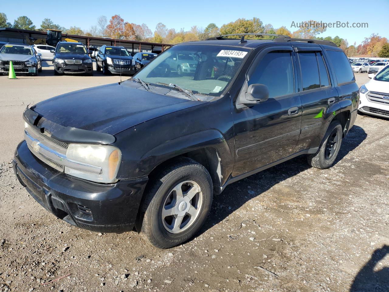 2006 Chevrolet Trailblazer Ls Black vin: 1GNDS13SX62180932