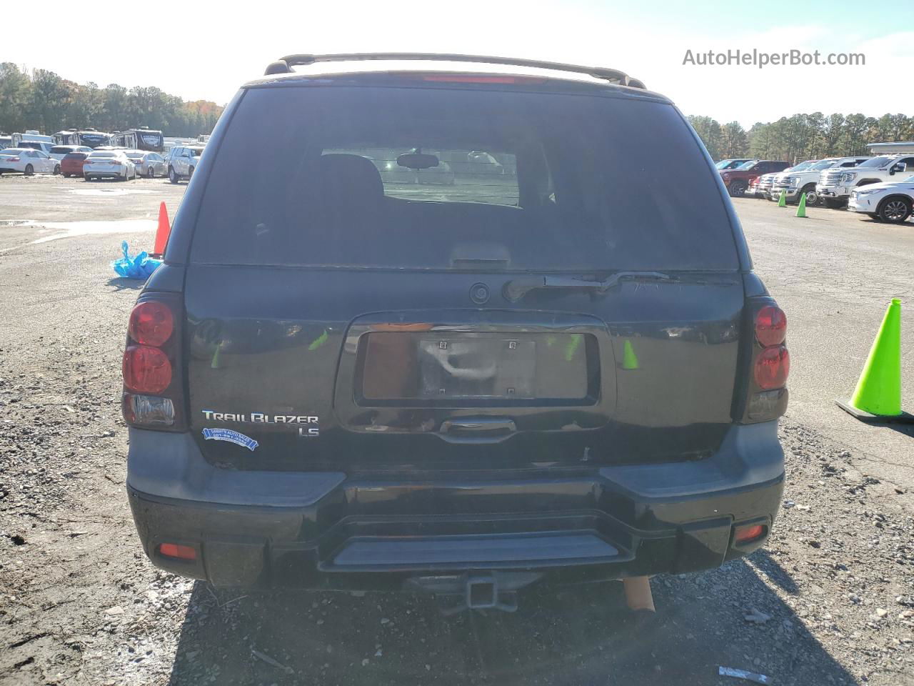 2006 Chevrolet Trailblazer Ls Black vin: 1GNDS13SX62180932