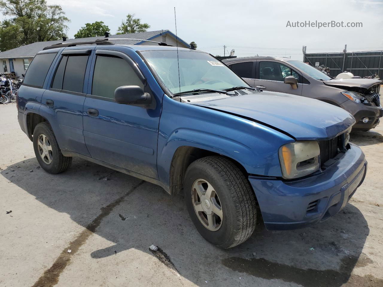 2006 Chevrolet Trailblazer Ls Синий vin: 1GNDS13SX62273630