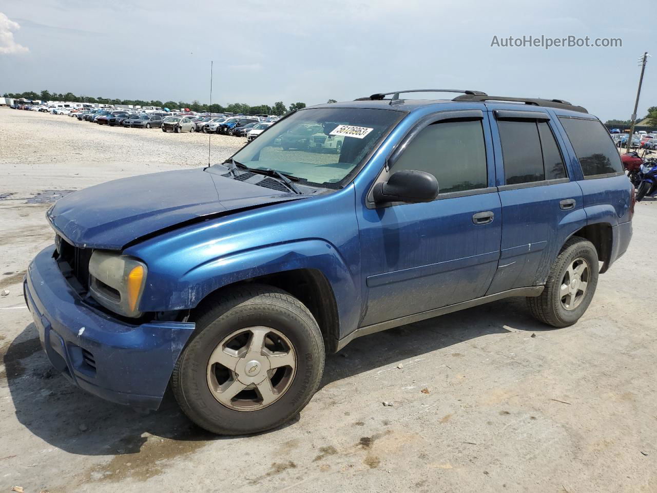 2006 Chevrolet Trailblazer Ls Blue vin: 1GNDS13SX62273630