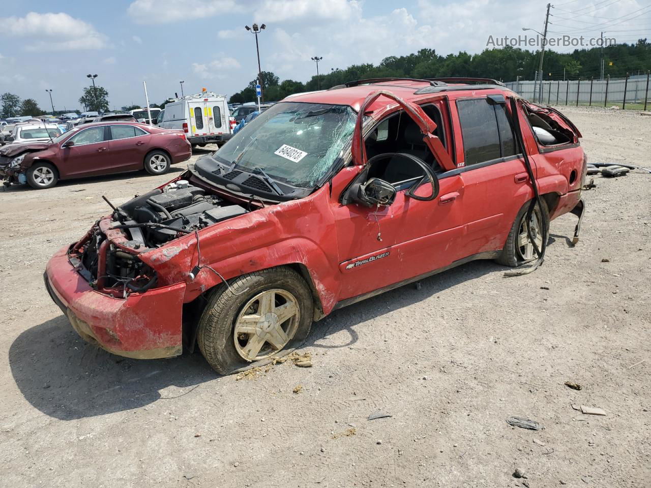 2002 Chevrolet Trailblazer  Красный vin: 1GNDT13S022122285