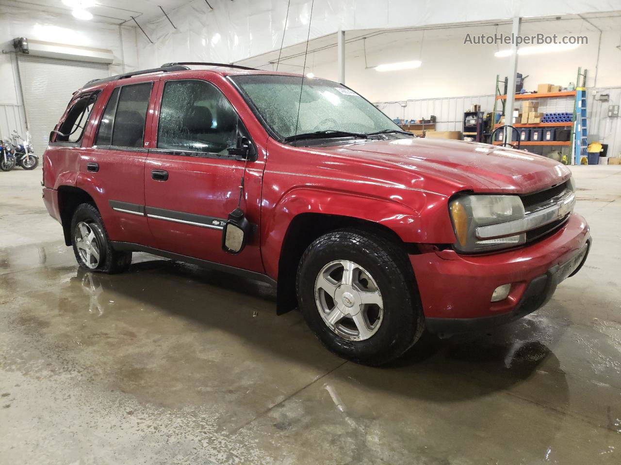 2002 Chevrolet Trailblazer  Red vin: 1GNDT13S022182986