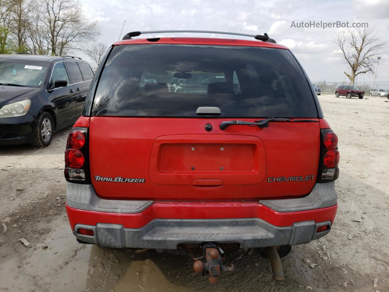 2002 Chevrolet Trailblazer  Red vin: 1GNDT13S022226081