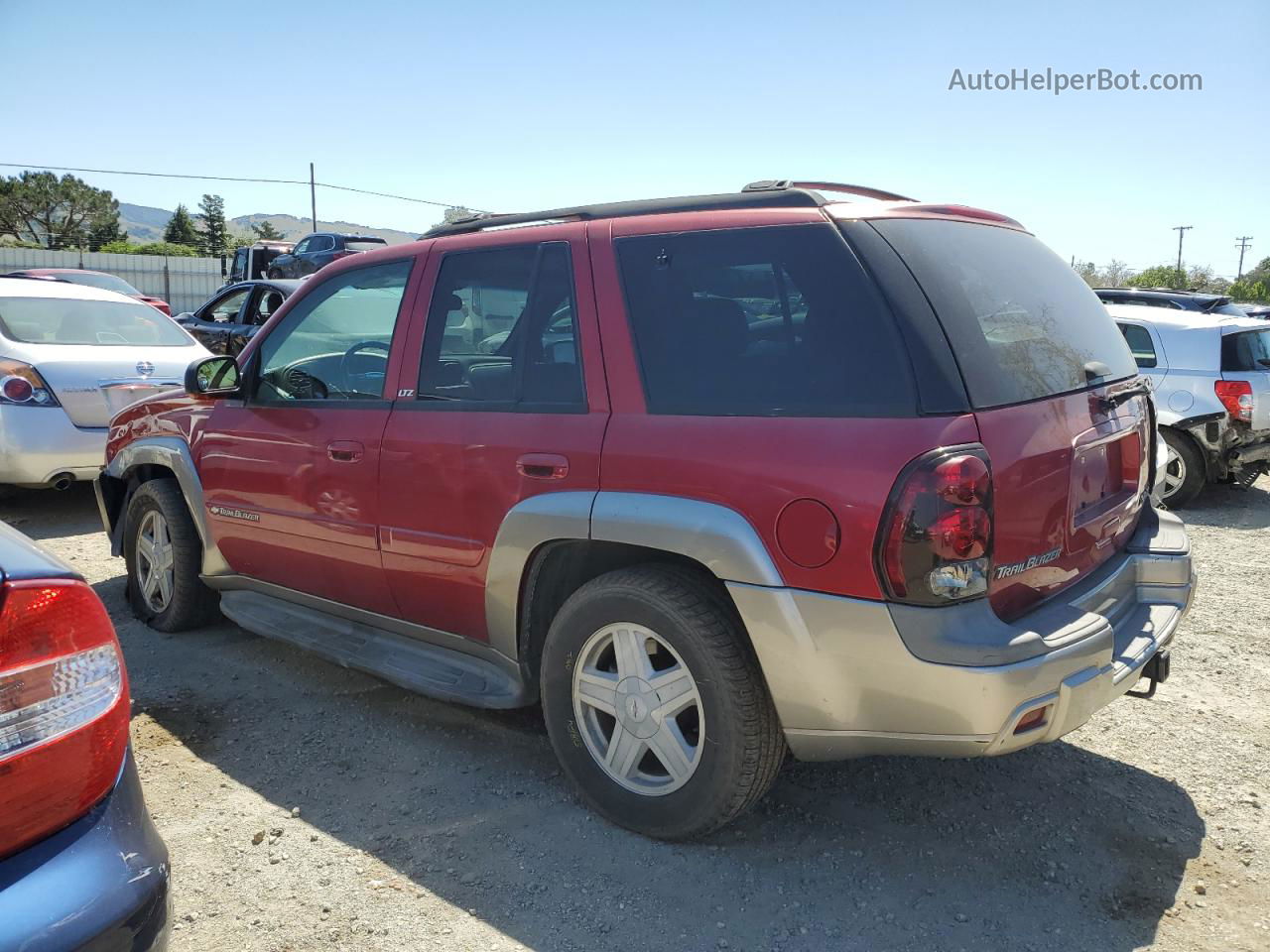 2002 Chevrolet Trailblazer  Burgundy vin: 1GNDT13S022364591