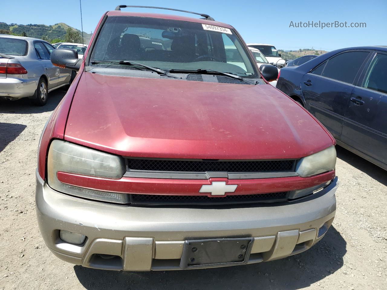 2002 Chevrolet Trailblazer  Burgundy vin: 1GNDT13S022364591