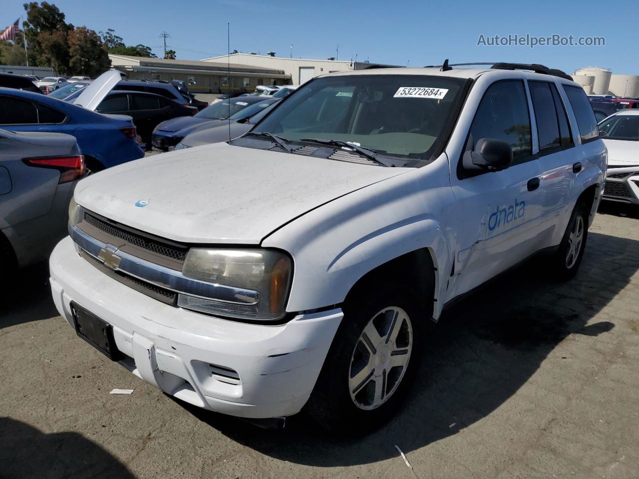 2006 Chevrolet Trailblazer Ls White vin: 1GNDT13S062141201