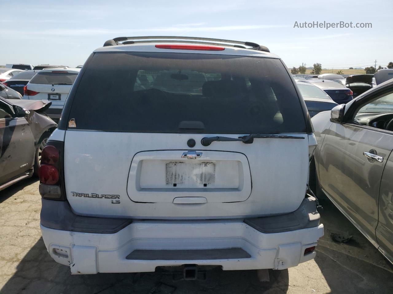 2006 Chevrolet Trailblazer Ls White vin: 1GNDT13S062141201