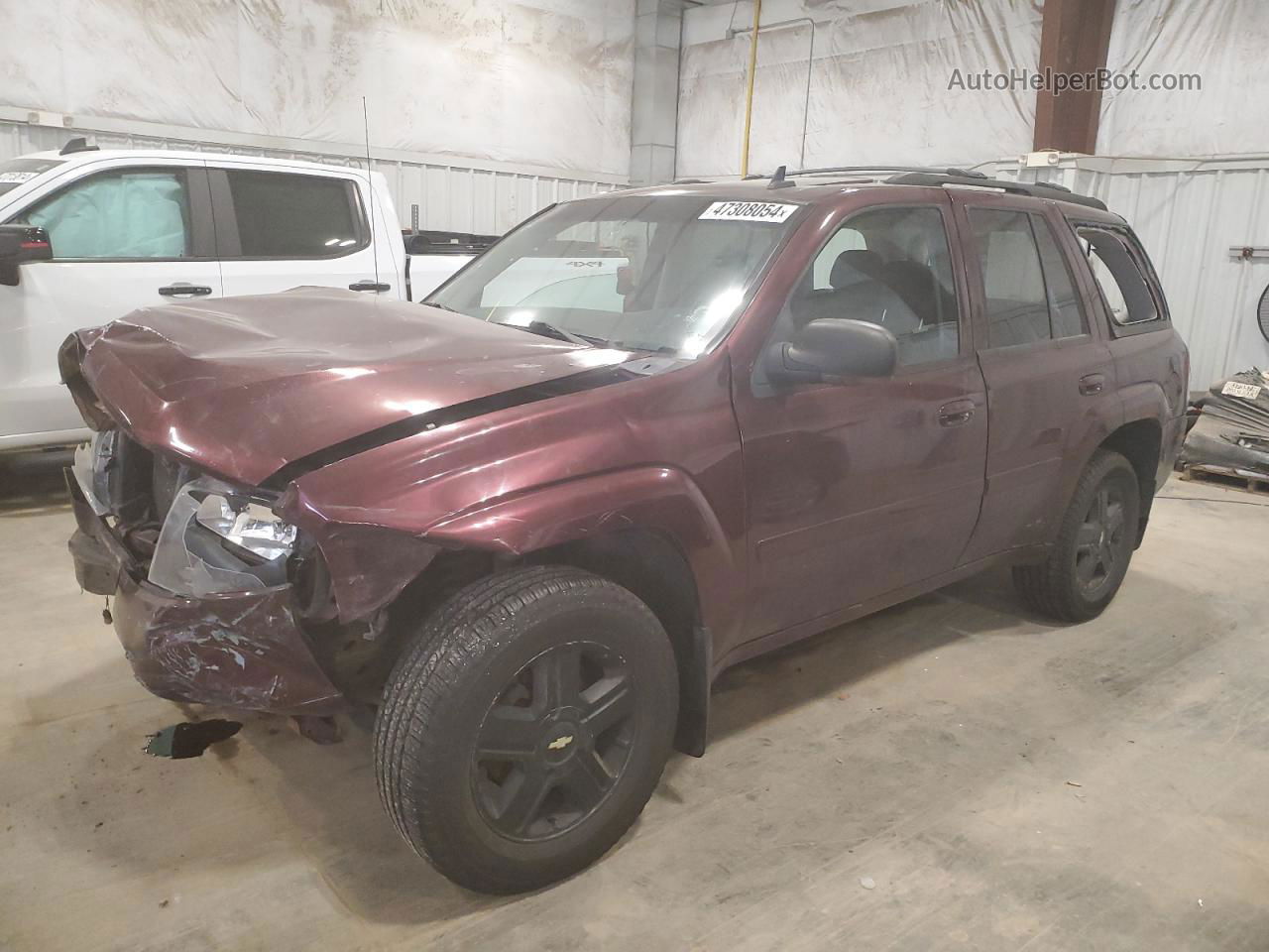 2006 Chevrolet Trailblazer Ls Burgundy vin: 1GNDT13S062161156