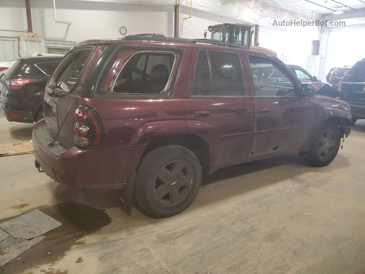 2006 Chevrolet Trailblazer Ls Burgundy vin: 1GNDT13S062161156