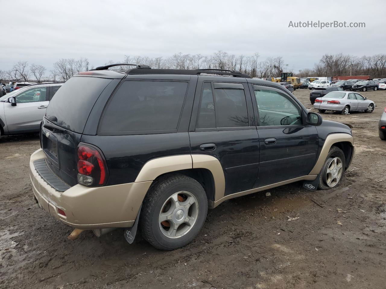 2006 Chevrolet Trailblazer Ls Black vin: 1GNDT13S062232789