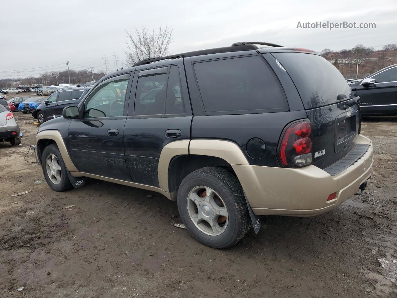 2006 Chevrolet Trailblazer Ls Black vin: 1GNDT13S062232789