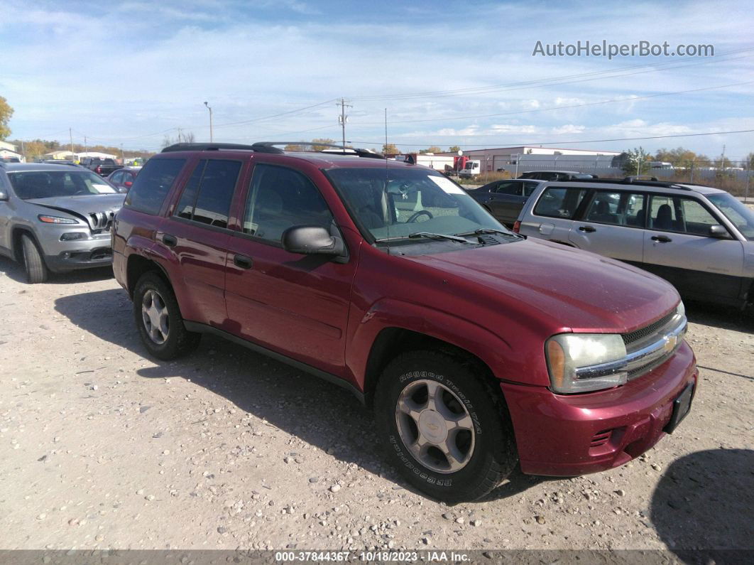 2006 Chevrolet Trailblazer Ls Red vin: 1GNDT13S062320208