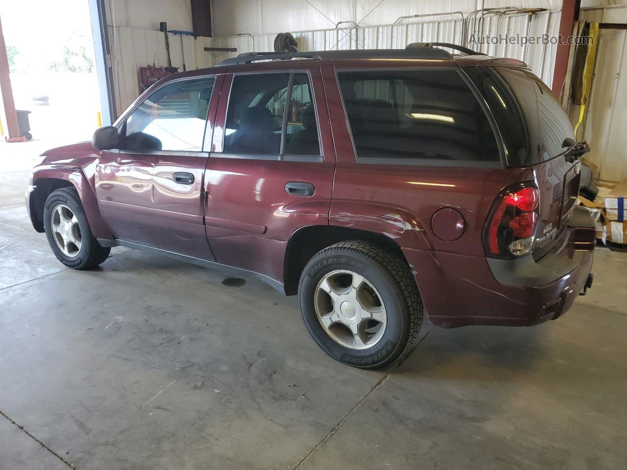 2006 Chevrolet Trailblazer Ls Burgundy vin: 1GNDT13S062347375