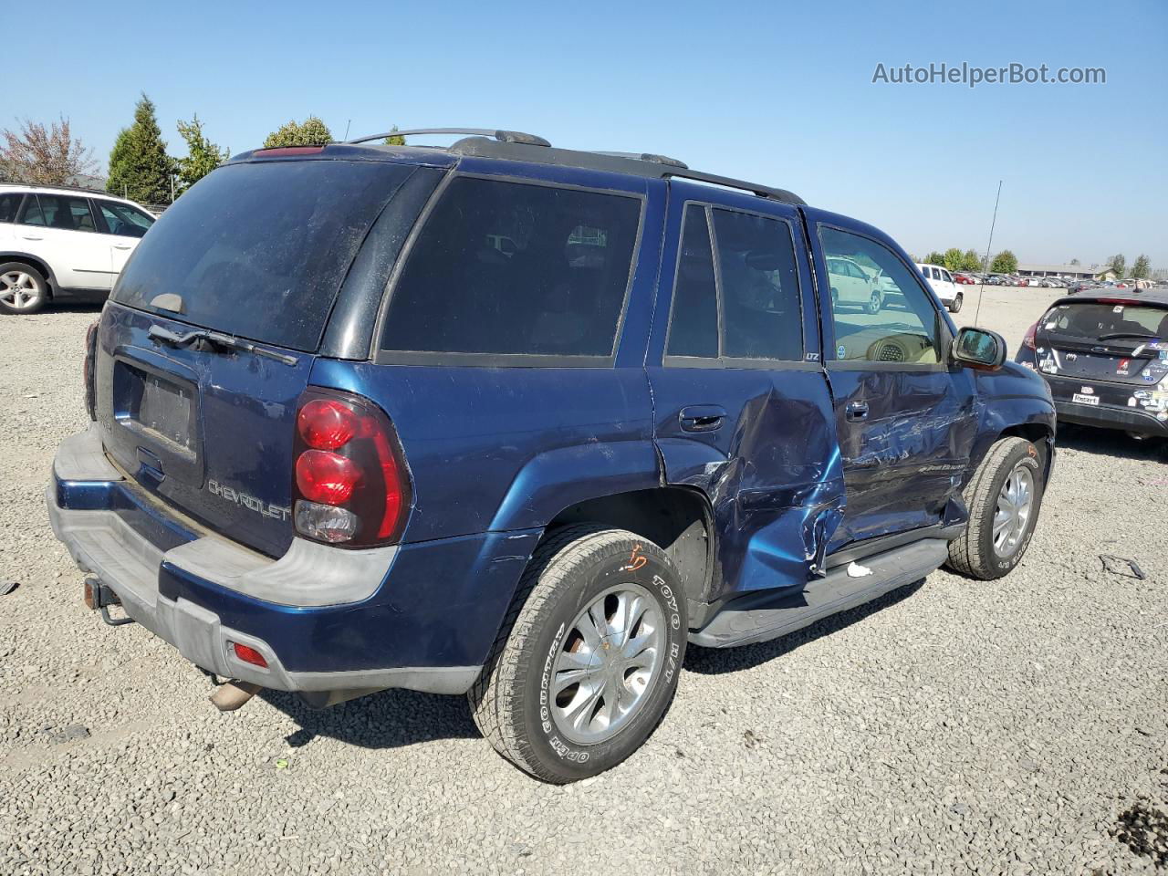 2002 Chevrolet Trailblazer  Blue vin: 1GNDT13S122191244