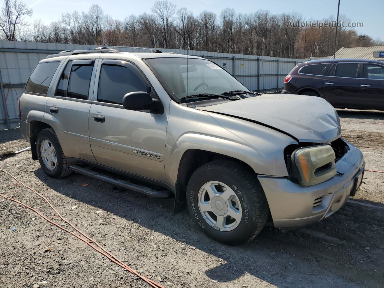 2002 Chevrolet Trailblazer  Silver vin: 1GNDT13S122352773