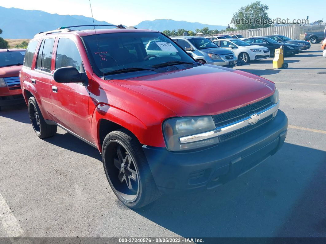 2002 Chevrolet Trailblazer Ls Red vin: 1GNDT13S122497215