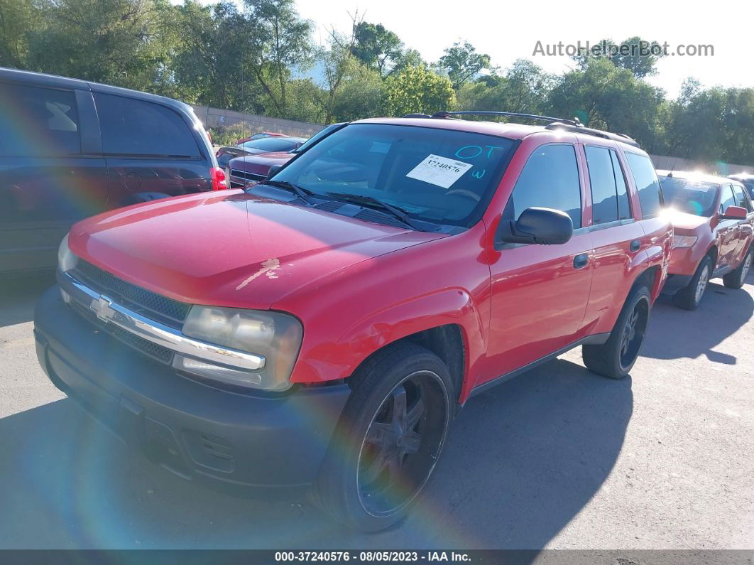 2002 Chevrolet Trailblazer Ls Red vin: 1GNDT13S122497215