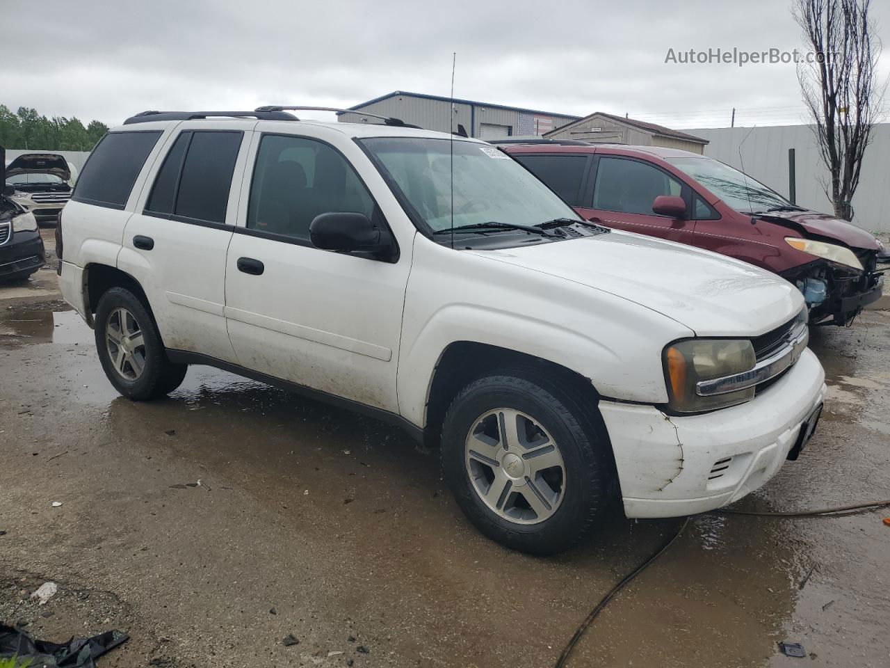 2006 Chevrolet Trailblazer Ls White vin: 1GNDT13S162144141