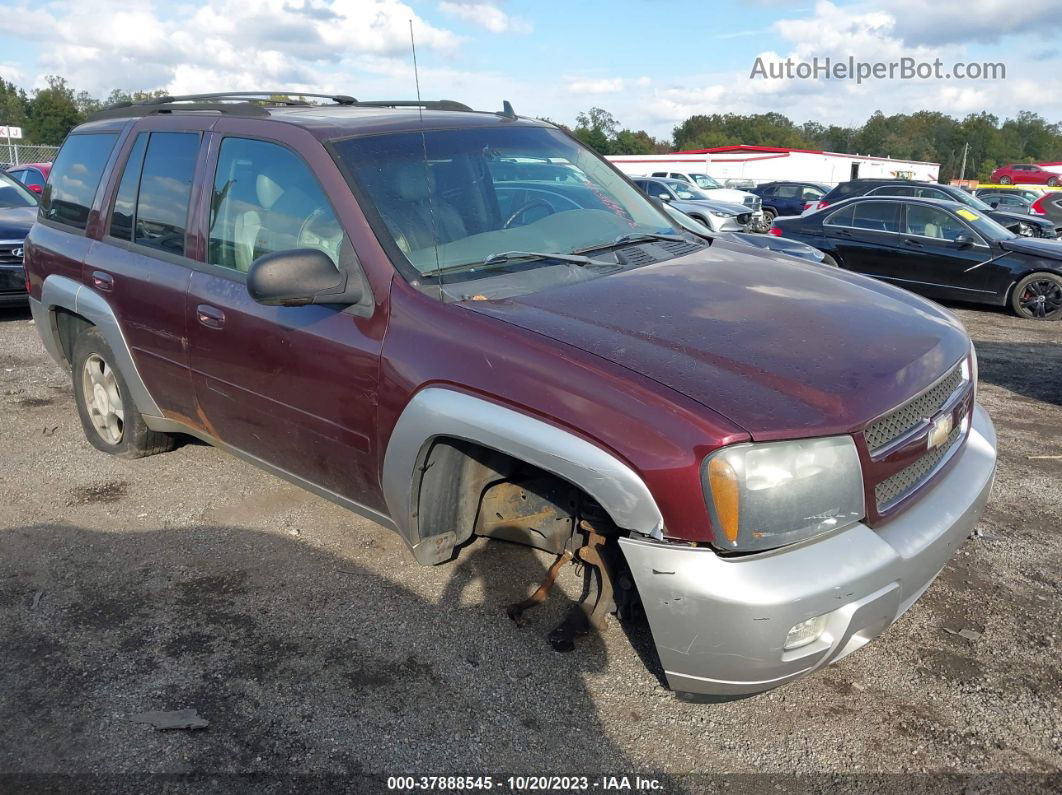 2006 Chevrolet Trailblazer Lt Бордовый vin: 1GNDT13S162227987