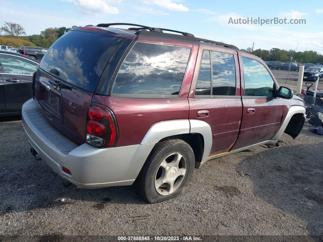 2006 Chevrolet Trailblazer Lt Burgundy vin: 1GNDT13S162227987