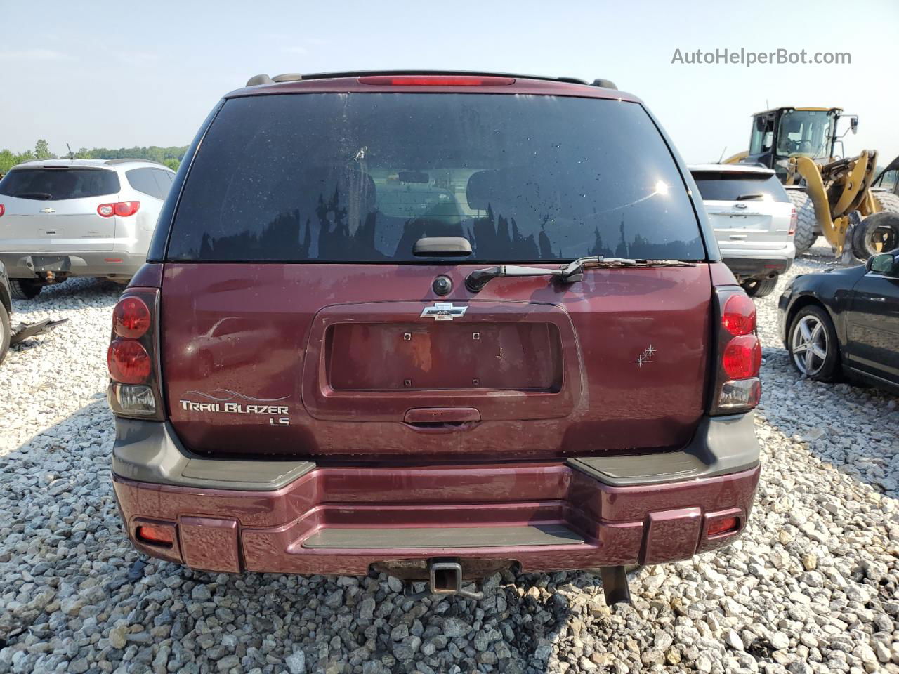 2006 Chevrolet Trailblazer Ls Burgundy vin: 1GNDT13S162240707