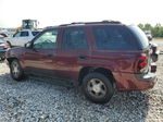 2006 Chevrolet Trailblazer Ls Burgundy vin: 1GNDT13S162240707