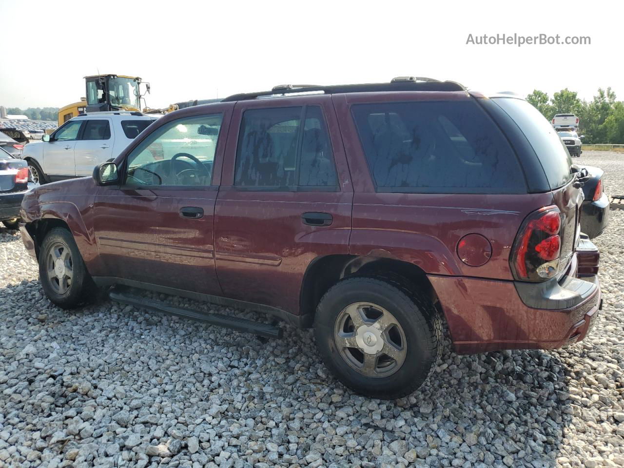 2006 Chevrolet Trailblazer Ls Burgundy vin: 1GNDT13S162240707