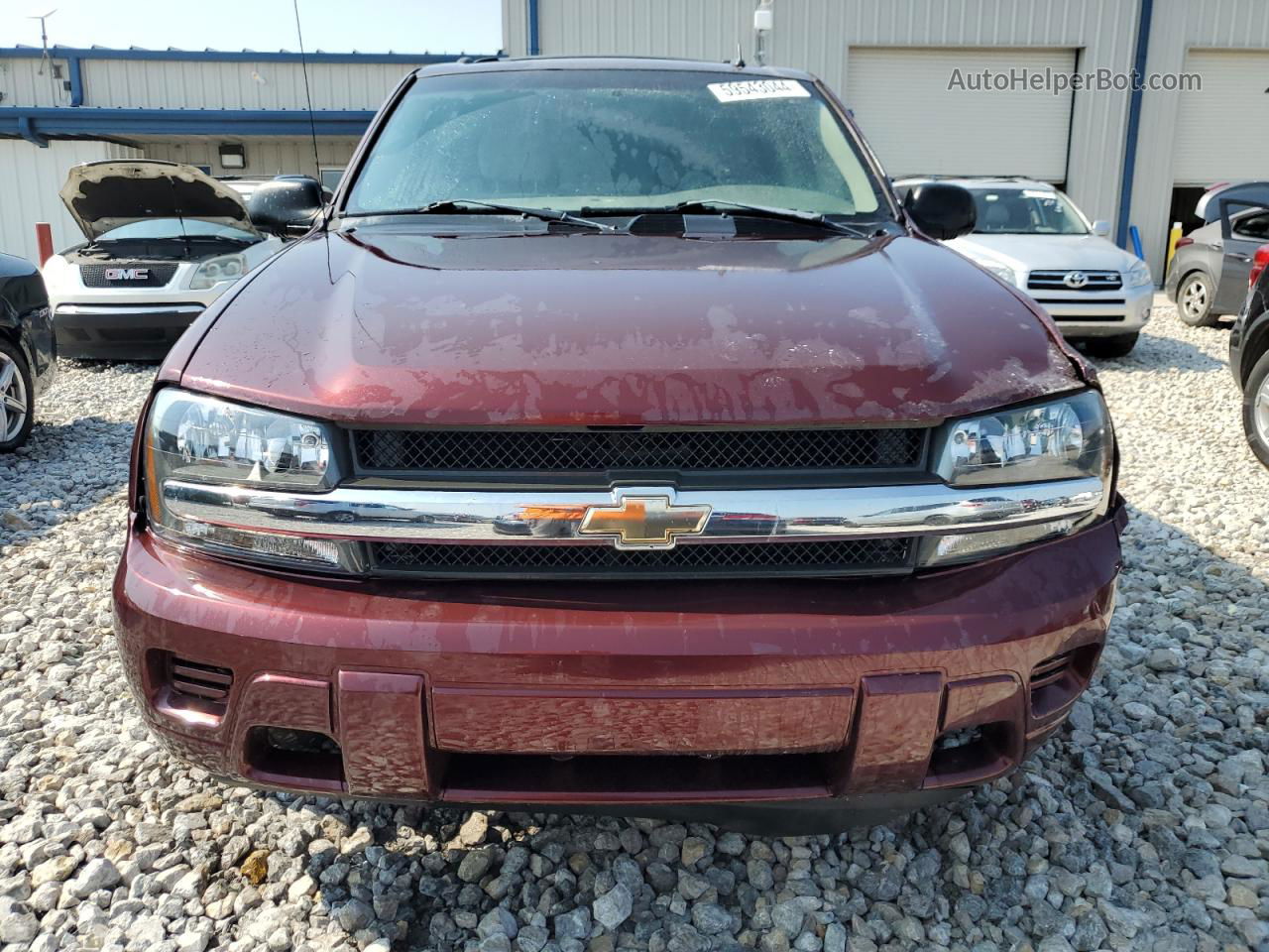 2006 Chevrolet Trailblazer Ls Burgundy vin: 1GNDT13S162240707