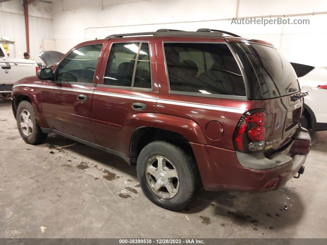 2006 Chevrolet Trailblazer Ls Maroon vin: 1GNDT13S162310495