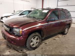 2006 Chevrolet Trailblazer Ls Maroon vin: 1GNDT13S162310495