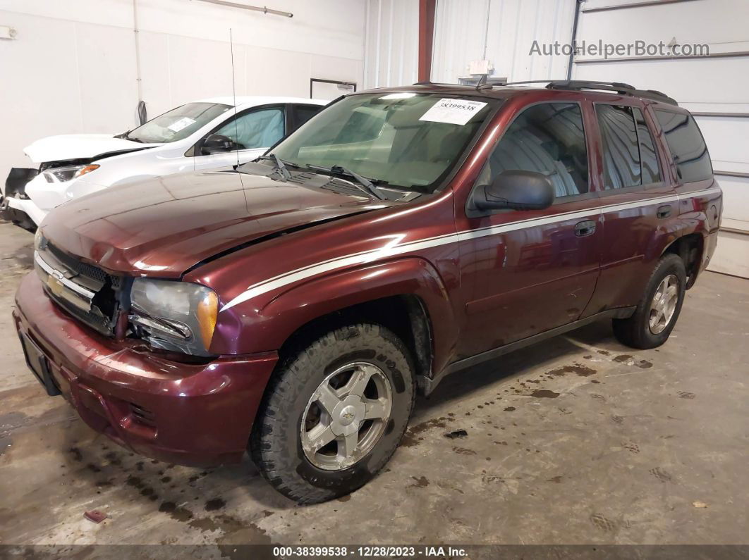 2006 Chevrolet Trailblazer Ls Темно-бордовый vin: 1GNDT13S162310495