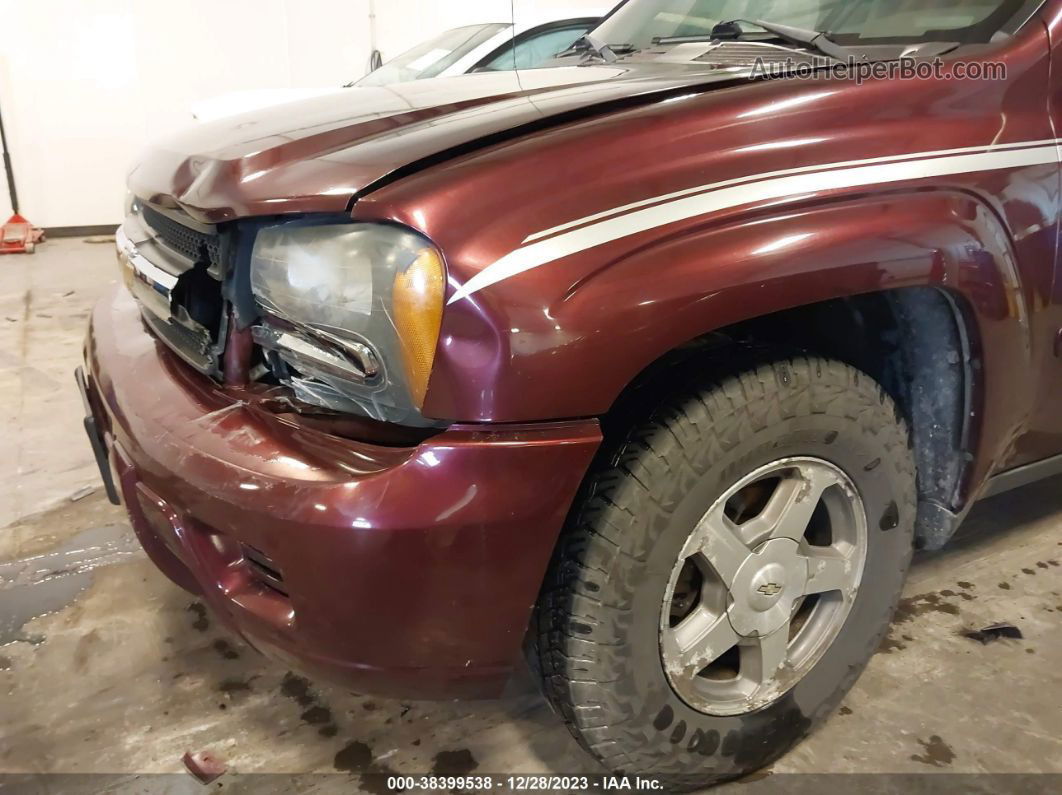 2006 Chevrolet Trailblazer Ls Maroon vin: 1GNDT13S162310495